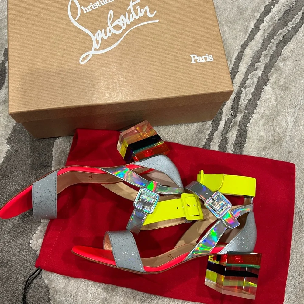 Christian Louboutine Cineticadoll leather luxury sandals ⭐️ - Picture 11 of 14